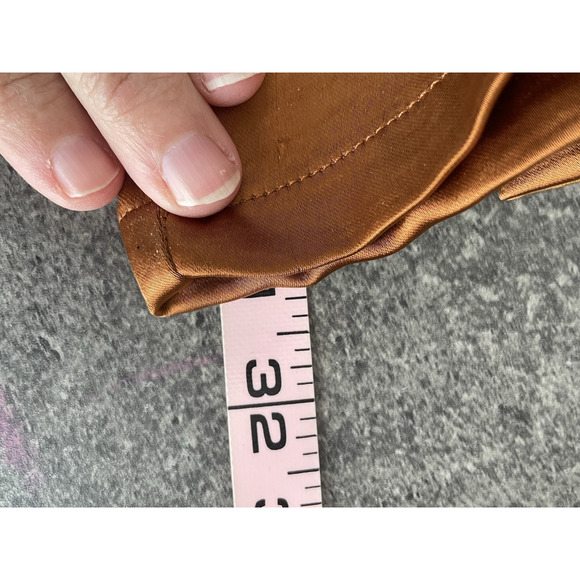 Forever 21 Wide Leg Women Pants Womens Small Rust Satin Drapey Fairy Relaxed - Picture 10 of 12